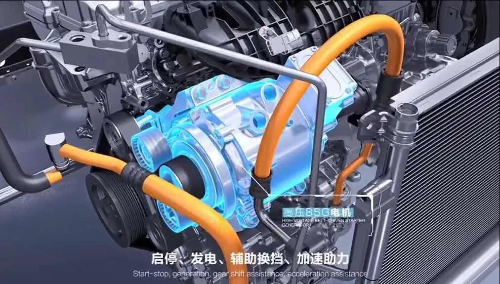 揭秘比亞迪第三代雙模技術(shù)核心之BSG電機(jī)，48V技術(shù)？